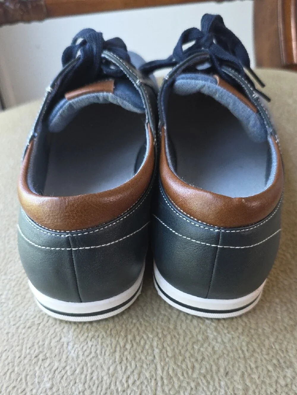 Bruno Marc Men's Rivera-01 blue denim sneakers Item#1021